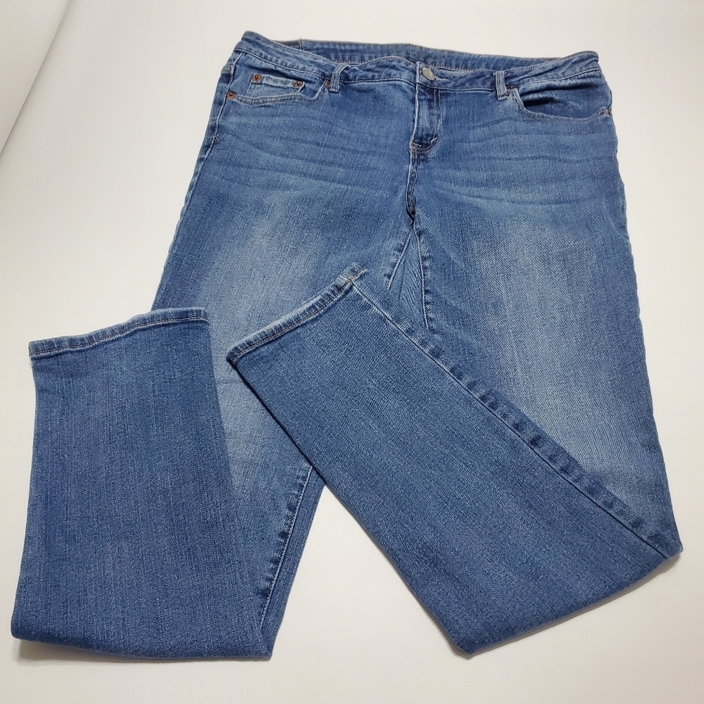 Aeropostale Blue Jeans Mid Rise Skinny Stretch LXCFCH